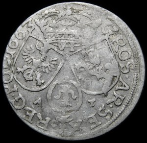 John II Casimir, Sixpence 1663 AT, Krakow - rarer