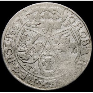 Jan II Kazimierz, Szóstak 1667 AT, Bydgoszcz - rzadki
