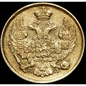 Polska, Zabór rosyjski, 3 ruble = 20 złotych 1837 СПБ/ПД, Petersburg
