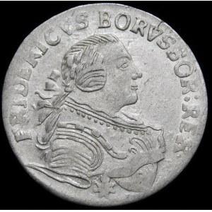 Niemcy, Prusy, Fryderyk II Wielki, elektor Brandenburgii jako Fryderyk IV, Szóstak 1754 E Królewiec