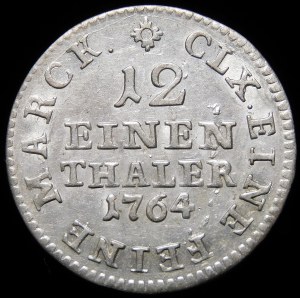 Germany, Saxony, Frederick August III (1763-1806), 1/12 thaler 1764/EDC, Dresden