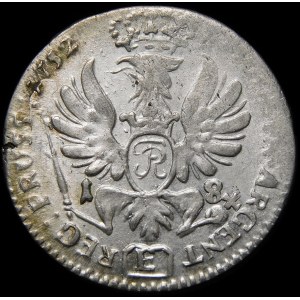 Niemcy, Prusy, Królestwo, Fryderyk II (1740-1786), Ort 1752/E, Królewiec