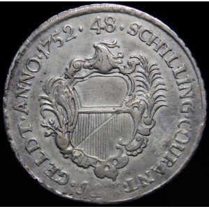 Německo, Lübeck - město, tolar (48 šilinků) 1752, Lübeck