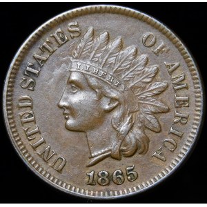 USA, 1 cent 1865, Indian Head