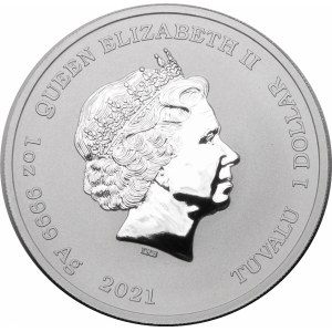 Tuvalu, 1 dolar 2021, John Wayne