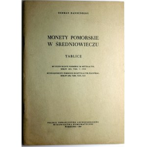 Herman Dannenberg, Monety pomorskie w średniowieczu