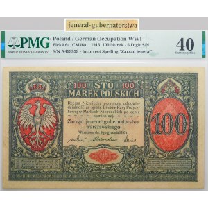 100 marek polskich 1916 - jenerał - 6 cyfr