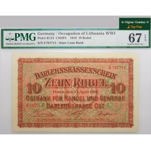 Poznan, 10 roubles 1916 - ser. E - BEAU