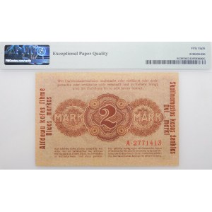 Kaunas, 2 marks 1918 - ser. A - BEAUTIFUL