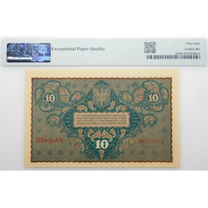 10 Polish marks 1919 - II Ser. AV