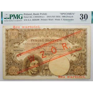 1000 zloty 1919 MODEL - low print.