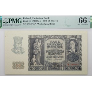 20 złotych 1940 - ser. K