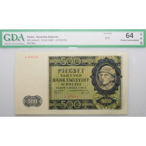 500 gold 1940 - ser. A