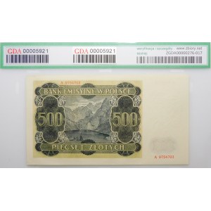 500 gold 1940 - ser. A