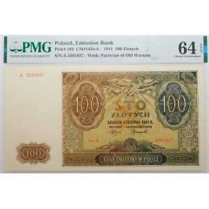 100 złotych 1941 - ser. A