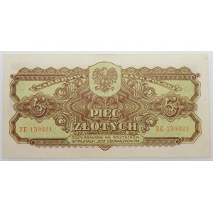 5 złotych 1944 -owym - ser. XE