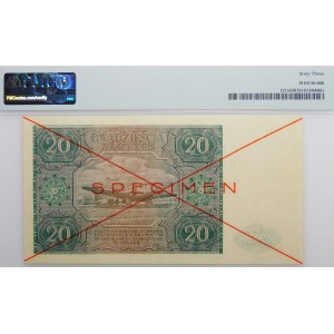 20 złotych 1946 - ser. A - SPECIMEN