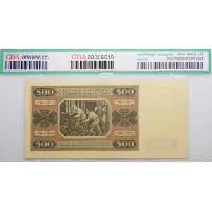 500 gold 1948 - ser. AU