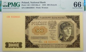 500 zloty 1948 - ser. CB