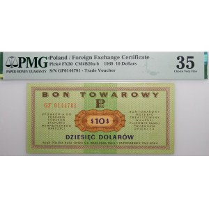 $10 1969 Pewex - ser. GF