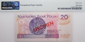 20 zloty 1994 - AA 0000000 - MODEL - No. 174 (3-digit).