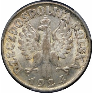 2 złote Żniwiarka 1924 Filadelfia - odwrotka