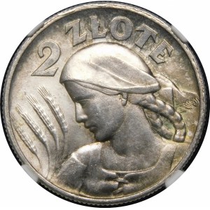 2 gold Woman and ears 1925 London - dot
