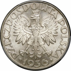 5 złotych Żaglowiec 1936 - WYŚMIENITA