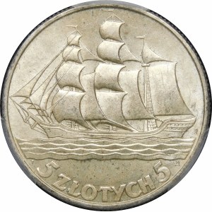 5 Gold Sailing Ship 1936