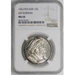 10 zlatých Sobieski 1933