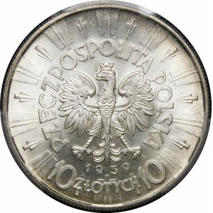 10 zlatých Pilsudski 1939