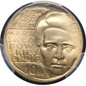 10 gold Maria Curie Skłodowska 1967 - EXCLUSIVE