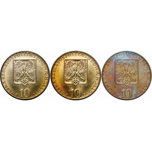 LOT 3x 10 zlatých FAO 1971