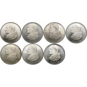 LOT 7x 1000 złotych Jan Paweł II 1982 i 1983