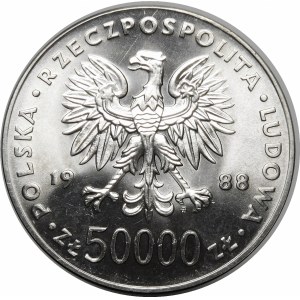 50000 zloty Józef Piłsudski 1988