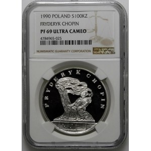 100000 złotych 1990 Chopin Mały Tryptyk