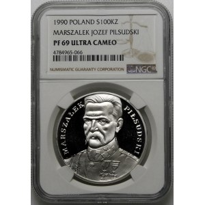 100000 złotych 1990 Piłsudski Mały Tryptyk