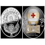 Satz von 7 Silbermünzen, 1 $, Faberge-Ei-Serie
