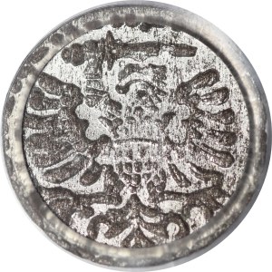 Sigismund III Vasa, Denarius 1596, Gdansk - large date - beautiful