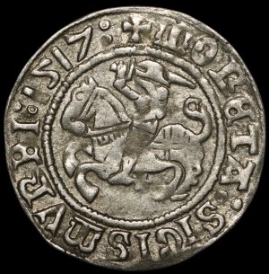 Sigismund I the Old, Half-penny 1517, Vilnius - colons - rare
