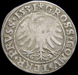 Sigismund I the Old, Penny 1531, Torun - variation