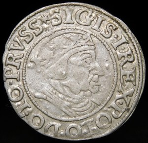 Sigismund I the Old, 1538 penny, Gdansk - PRVSS