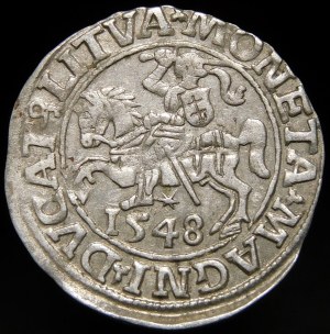 Sigismund II Augustus, Half-penny 1548, Vilnius - Roman I, LI/LITVA