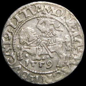 Sigismund II Augustus, Half-penny 1559, Vilnius - L/LITV