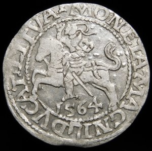 Sigismund II Augustus, Half-grosz 1564, Vilnius - 21 Pogon, Axe, L/LITVA