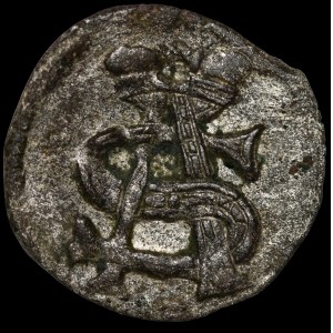 Zygmunt II August, Obol 1547, Wilno - rzadki i piękny