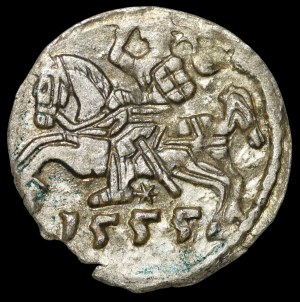 Sigismund II Augustus, Denarius 1555, Vilnius