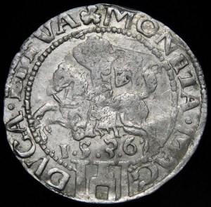 Sigismund I the Old, Penny 1536, Vilnius - letter I - LITV/LITVA - very rare.