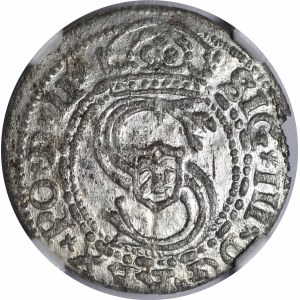 Zygmunt III Waza, Szeląg 1606, Ryga - rzadszy