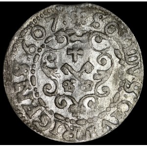 Zygmunt III Waza, Szeląg 1607, Ryga - II zamiast LI - rzadki